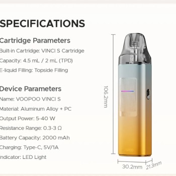 VOOPOO VINCI S Kit Blue Gradient