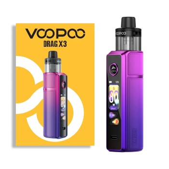 Voopoo Drag X3 Vape Pod Kit Aurora Purple