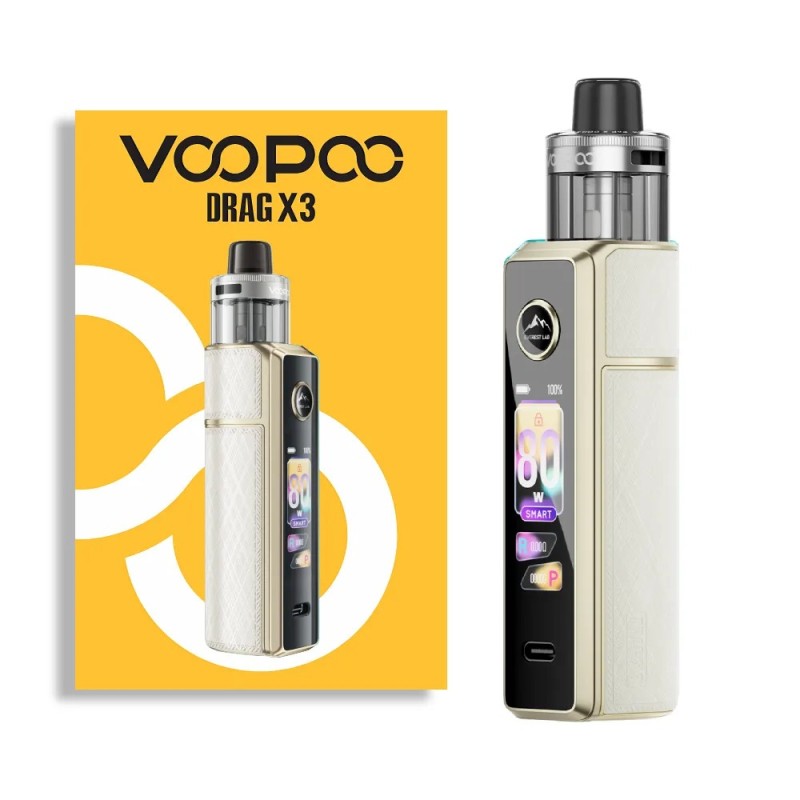 Voopoo Drag X3 Vape Pod Kit Champagne Golden