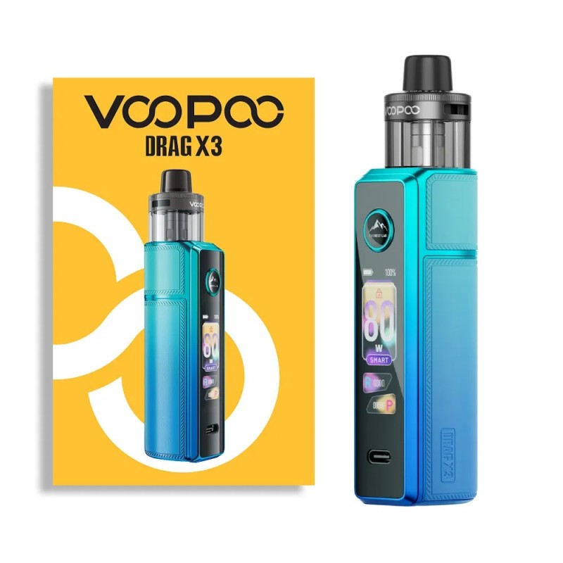 Voopoo Drag X3 Vape Pod Kit Sky Blue